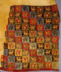 Vogeltextil, Tiahuanaco (Lama-Wolle)